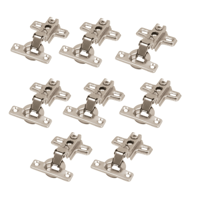 8 bisagras cangrejo cobertura media 95° Hermex