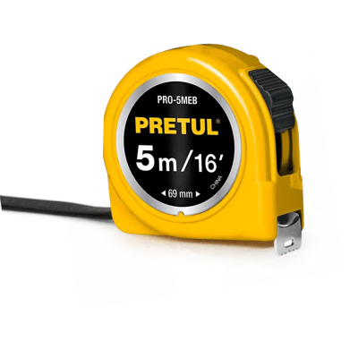 Wincha cinta métrica 5m Amarillo Pretul