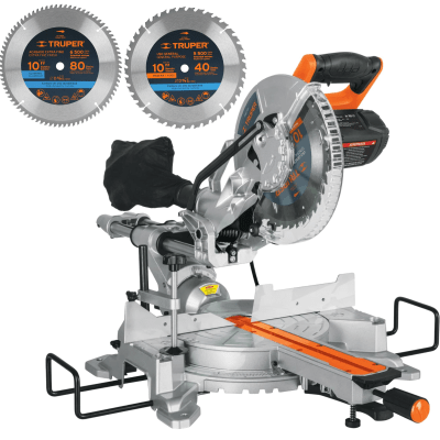 Sierra ingleteadora telescópica 1800W corte madera y aluminio 2 1/2 HP
