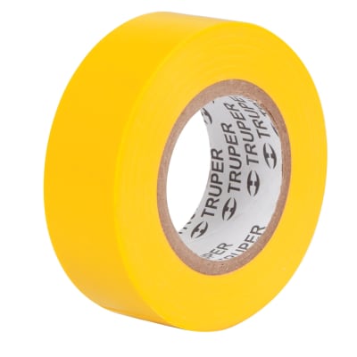 Cinta aislante truper 19mm x 9m - AMARILLO