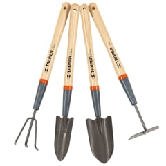 Juego de herramientas jardín 15Pulg 4Pzas Truper 0