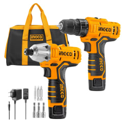 Kit Atornillador de impacto + Taladro  inalambrico 12v 0