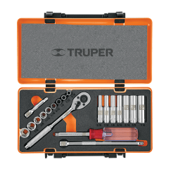 Juego de 20 herramientas cuadro 1/4