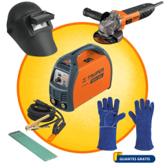 MEGACOMBO MAQUINA SOLDADOR 200A  AMOLADORA ERGOPRO 850W CARETA, GUANTE 0