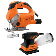 Combo lijadora orbital 240w y sierra caladora 750w -Truper 0