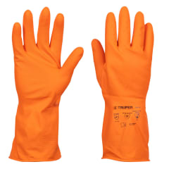 Guantes látex para limpieza, Puño largo 9 talla G Truper 0