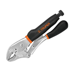 Alicate de presion 10Pulg mordaza curva mango de vinil truper 0