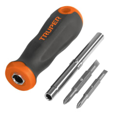 DESARMADOR PUNTAS INTERCAMBIABLES 6 EN 1 TRUPER 0