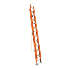 Escalera de extensión, tipo II, 24 peldaños, fibra de vidrio 0