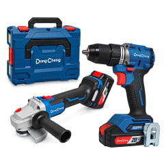 TALADRO PERCUTOR + AMOLADORA 20V 60NM 125MM 2X4AH 0