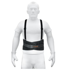 Faja lumbar para columna espalda cintura talla M Truper 0