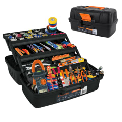 Caja de herramientas electricistas 3 bandejas deslizables 4