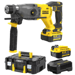 Rotomartillo inalámbrico SDS Plus 20V, BRUSHLESS + 2 baterías 4Ah 0