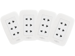 pack 4 unidades Tomacorriente triple deluxe home light 0