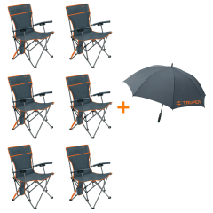 Silla plegable de playa camping X6 - Truper ,Inc. 1 Paraguas 0
