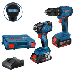 Combo Atornillador de Impacto GDR 18V-200 +Taladro Percutor GSB185-LI 0