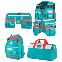 MOCHILA PORTAHERRAMIENTAS, MALETA, CHALECO COMBO 4 EN 1 0