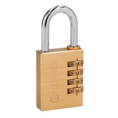 Candado con clave de combinación 40 mm cuerpo de latón Hermex 0