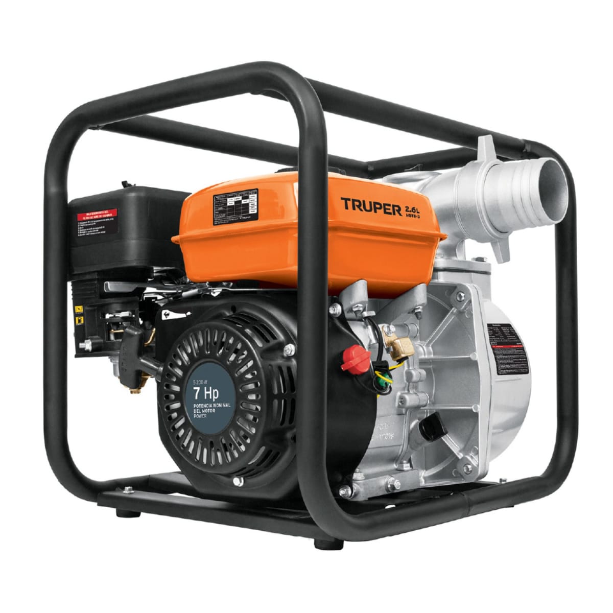 Motobomba autocebante a gasolina 7 HP salida 3