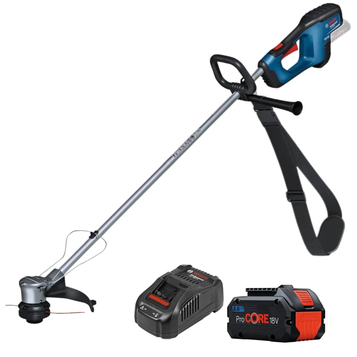 DESBROZADORA DESMALEZADORA INALAMBRICA BRUSHLESS, BATERIA 8A, GRT 18V-33 BOSCH1