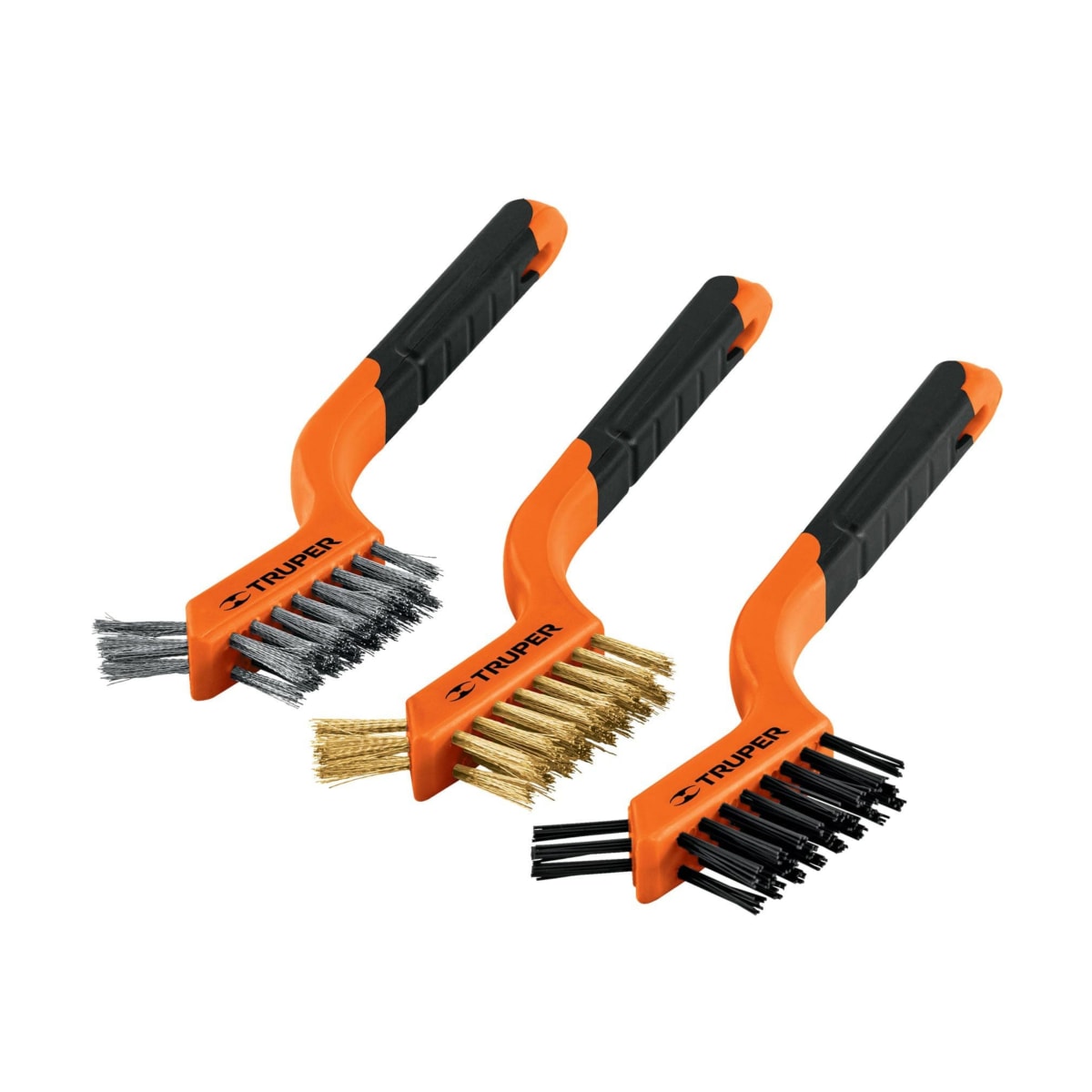 Juego de 3 mini cepillos de alambre, truper1