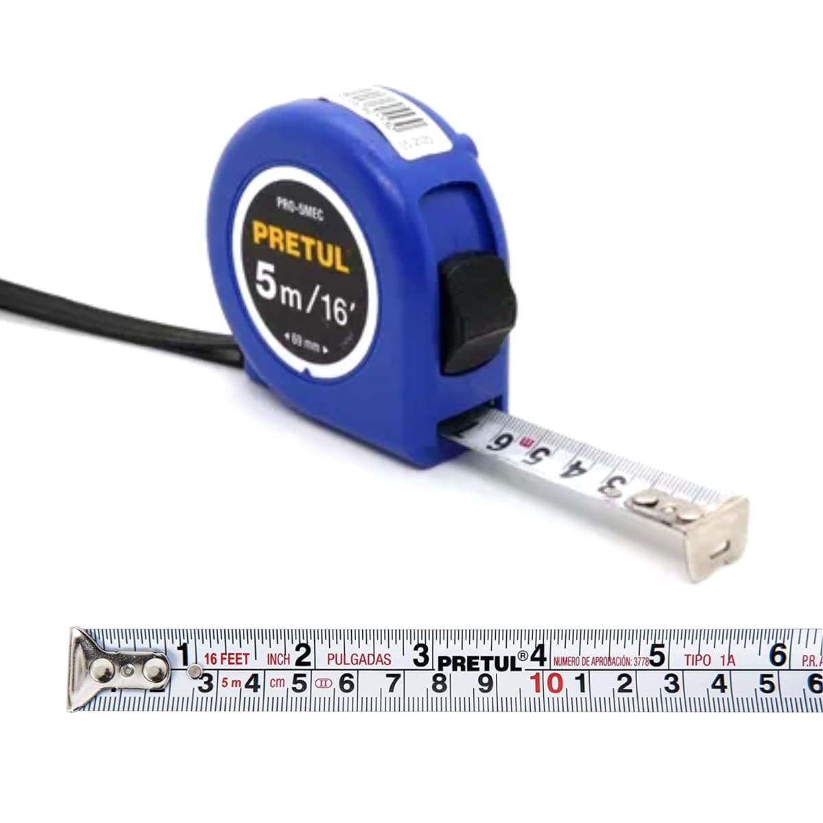 Wincha cinta métrica 5m Azul Pretul2