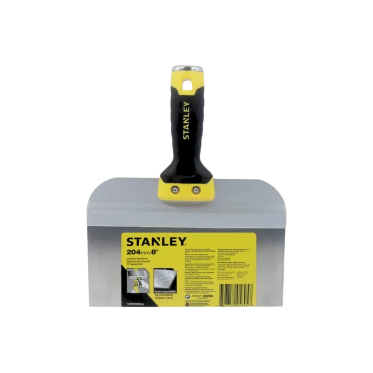Espátula masillador para drywall y otros 8 pulgadas INOXIDABLE STANLEY1