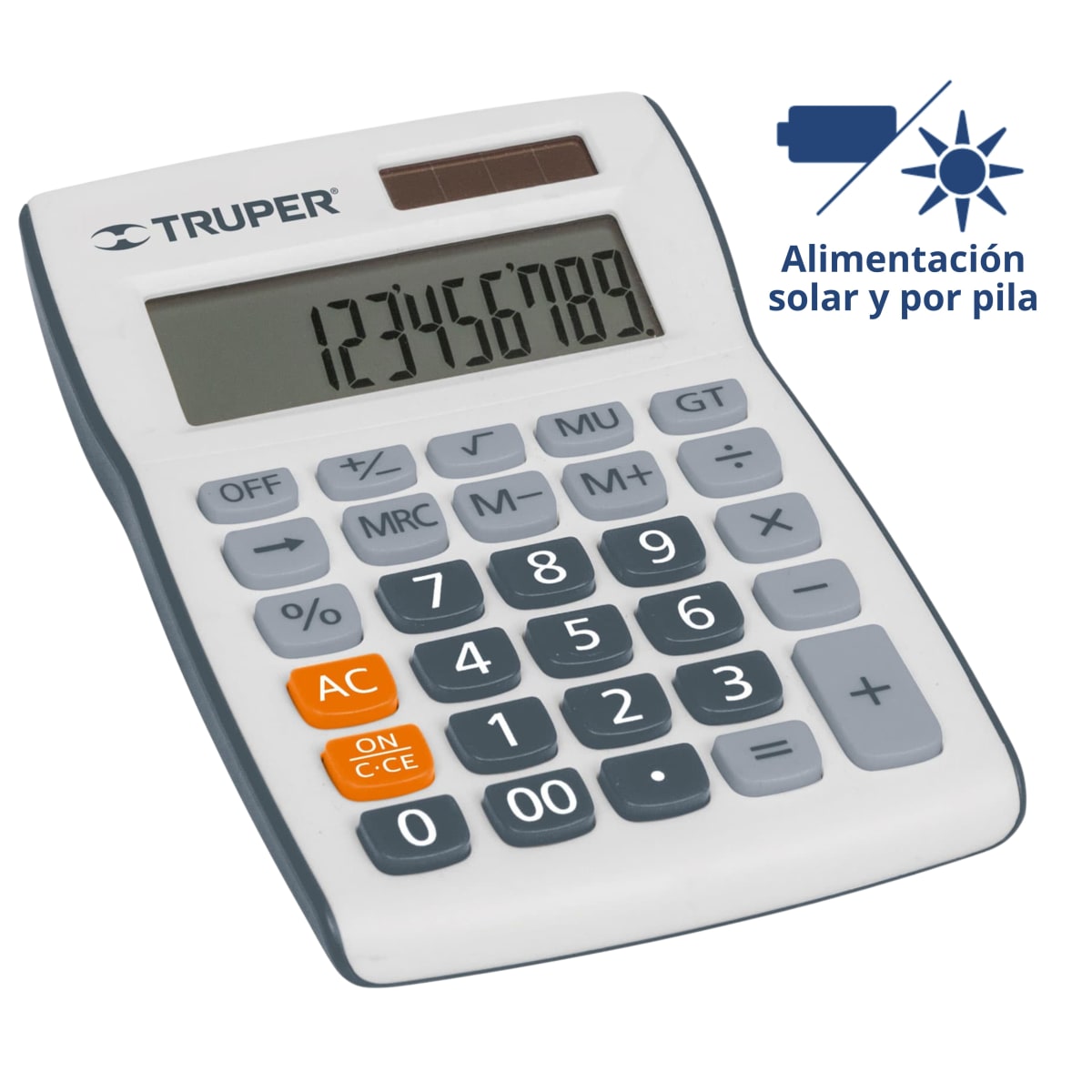 CALCULADORA DE BOLSILLO 8x12cm TRUPER1