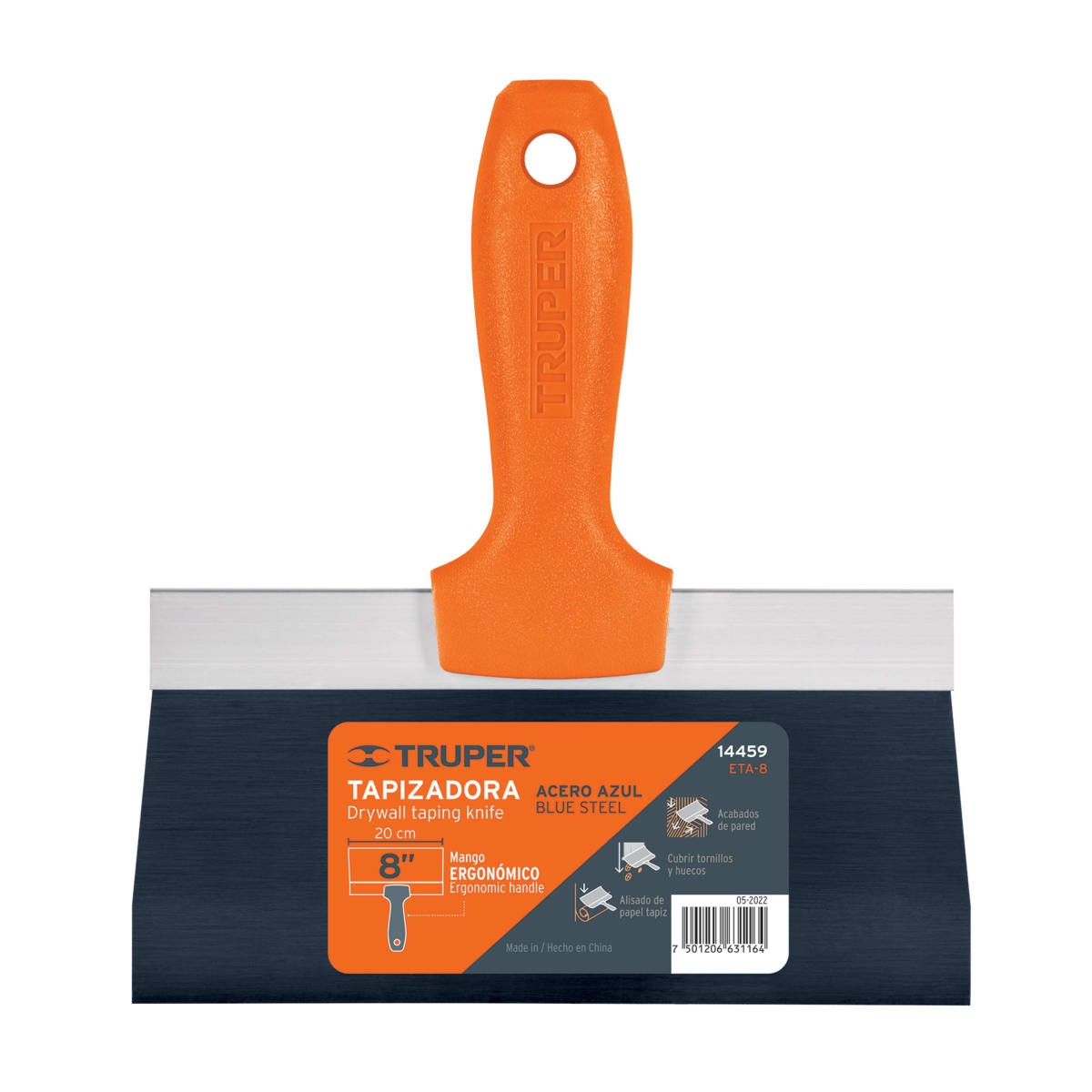 Espatula para drywall 8  - Truper1