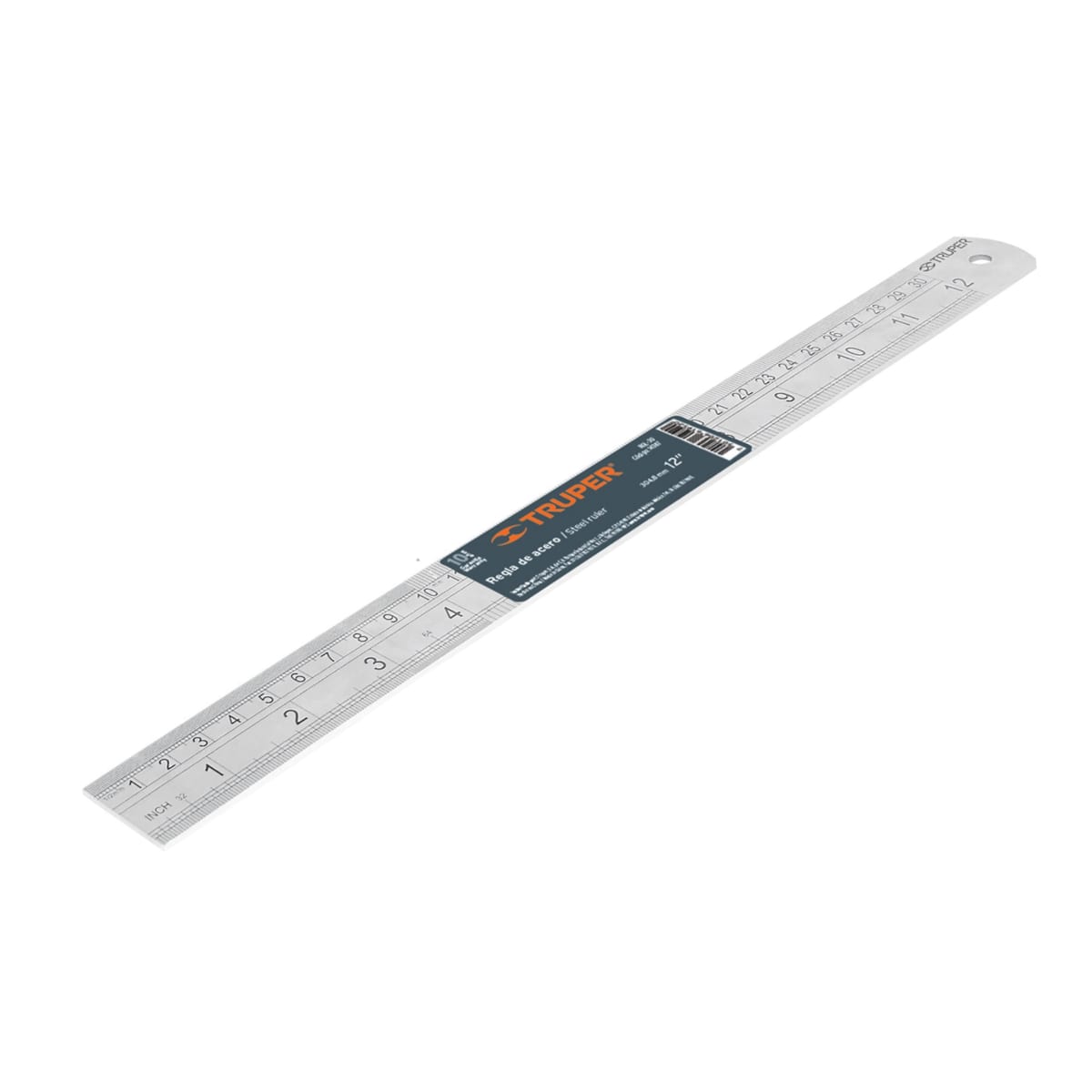 Regla de metal acero inoxidable 30cm - TRUPER1