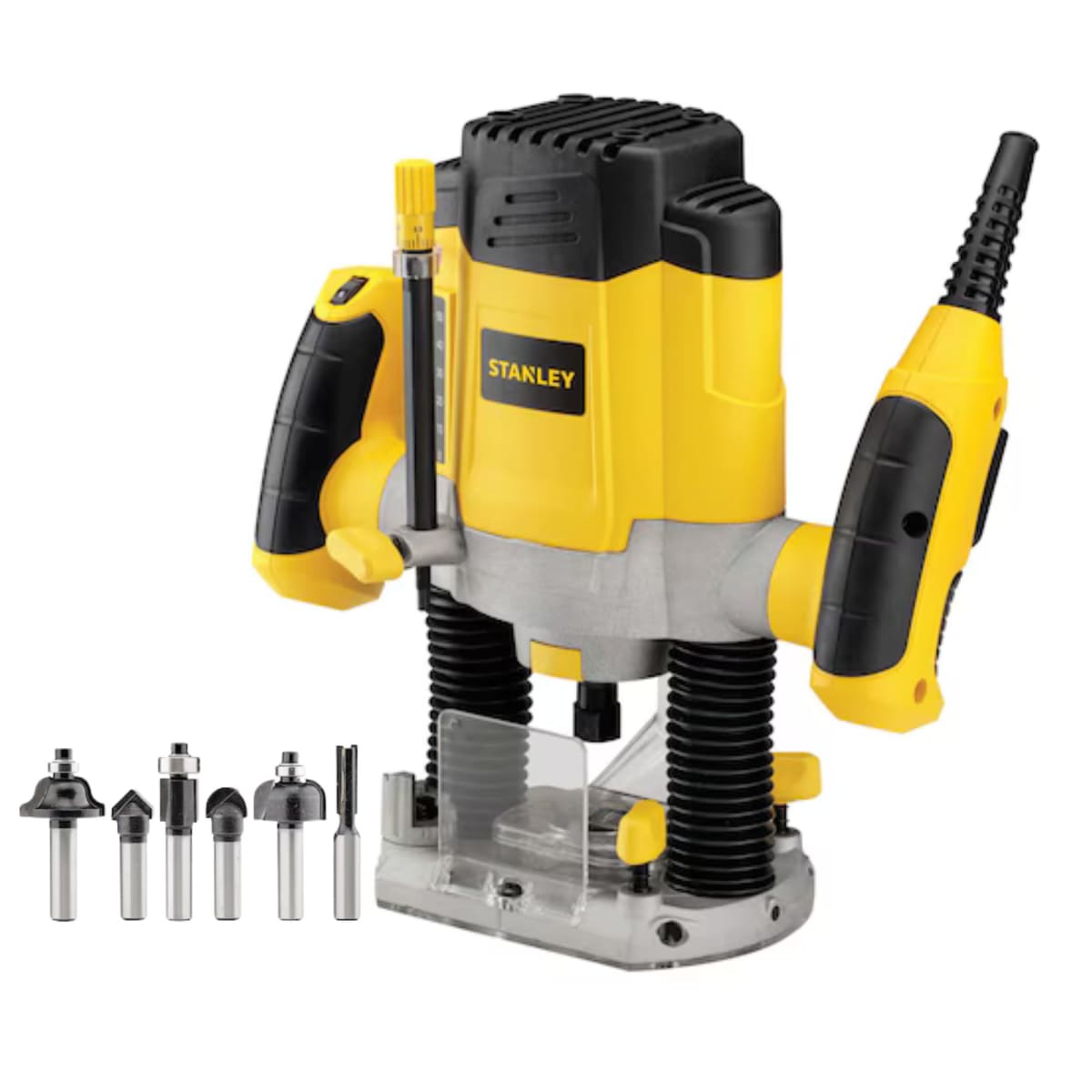 Fresadora Ruteadora Eléctrica 1200 W + 6 Fresas SRR1200 Stanley1