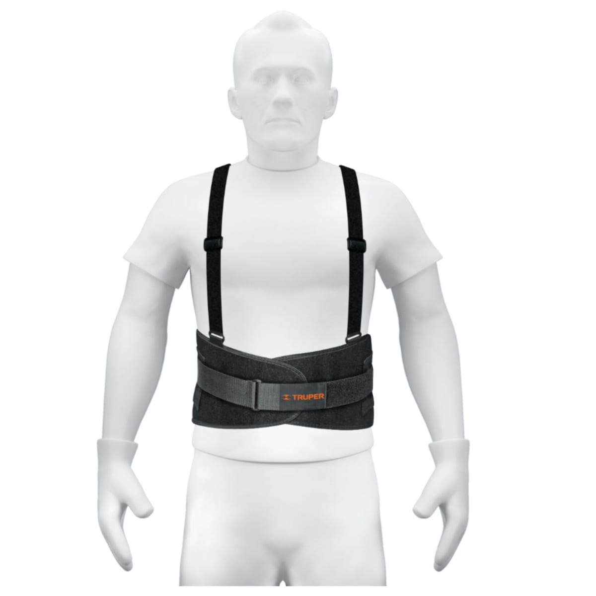 Faja lumbar para columna espalda cintura talla M Truper1