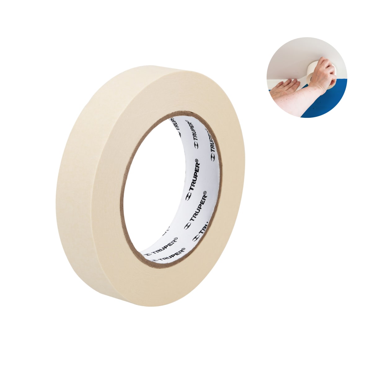 Cinta masking tape 1x50m Truper1