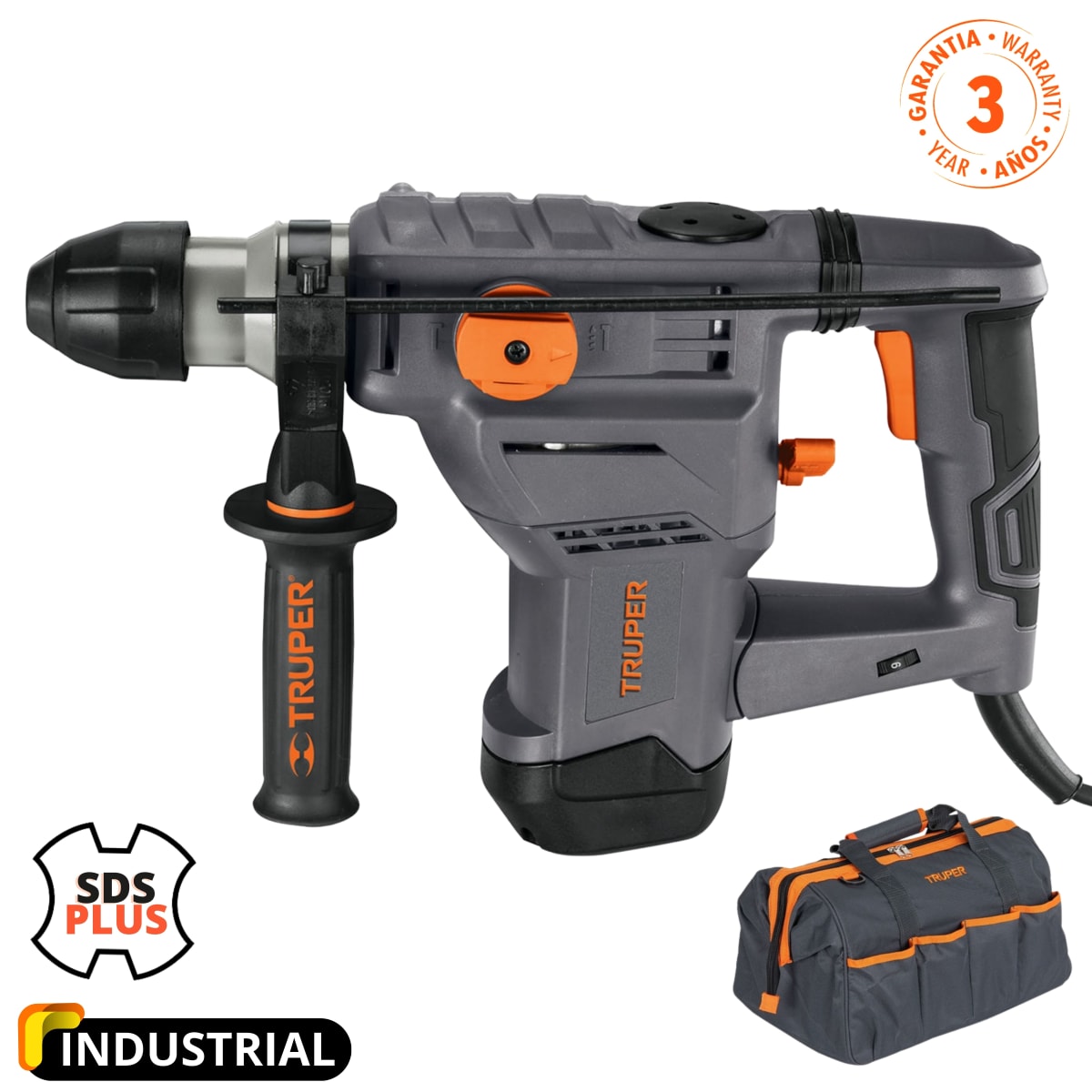 Rotomartillo industrial SDS PLUS 5 JOULES 220V, Truper1