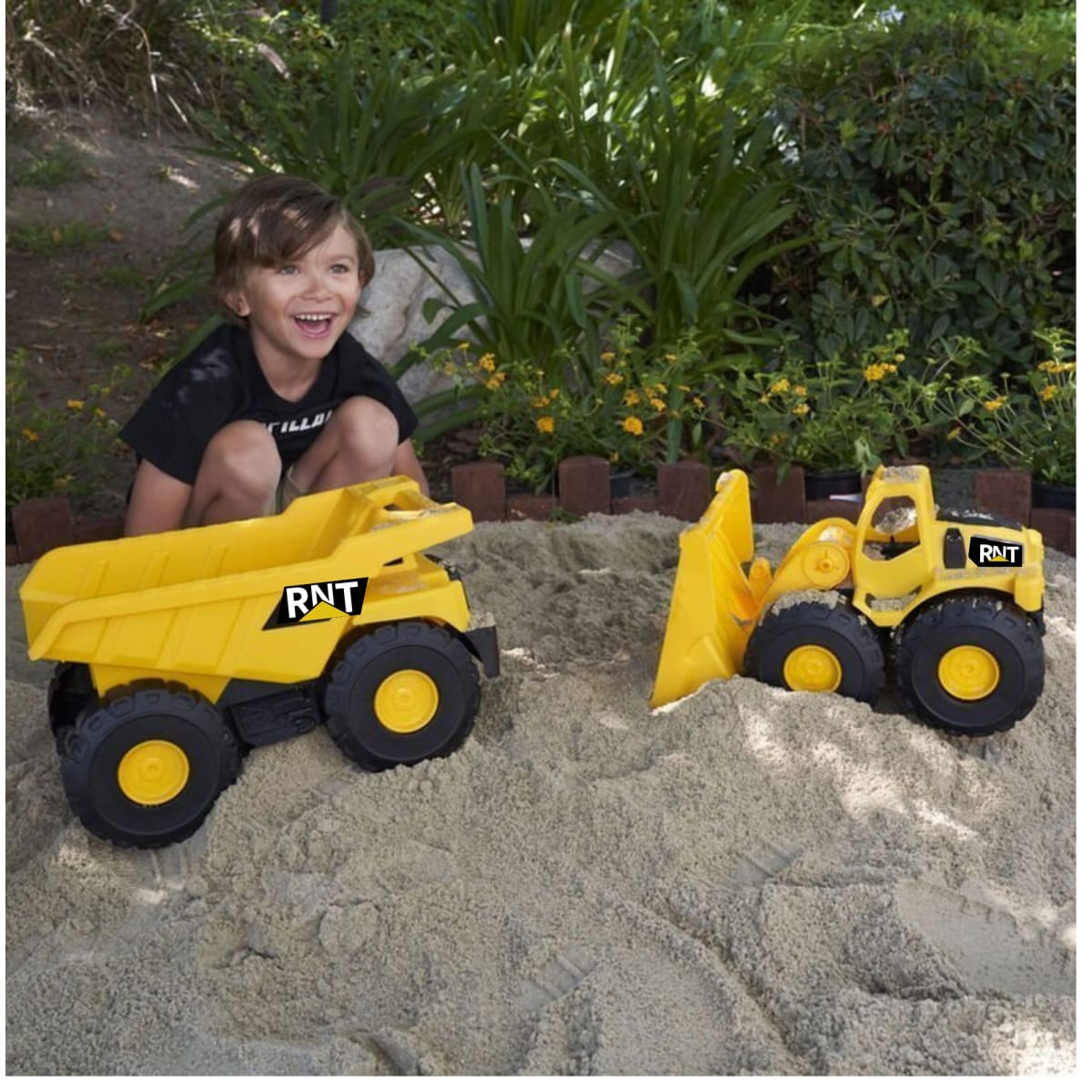 Juguete de construccion cargador frontal camión volquete3