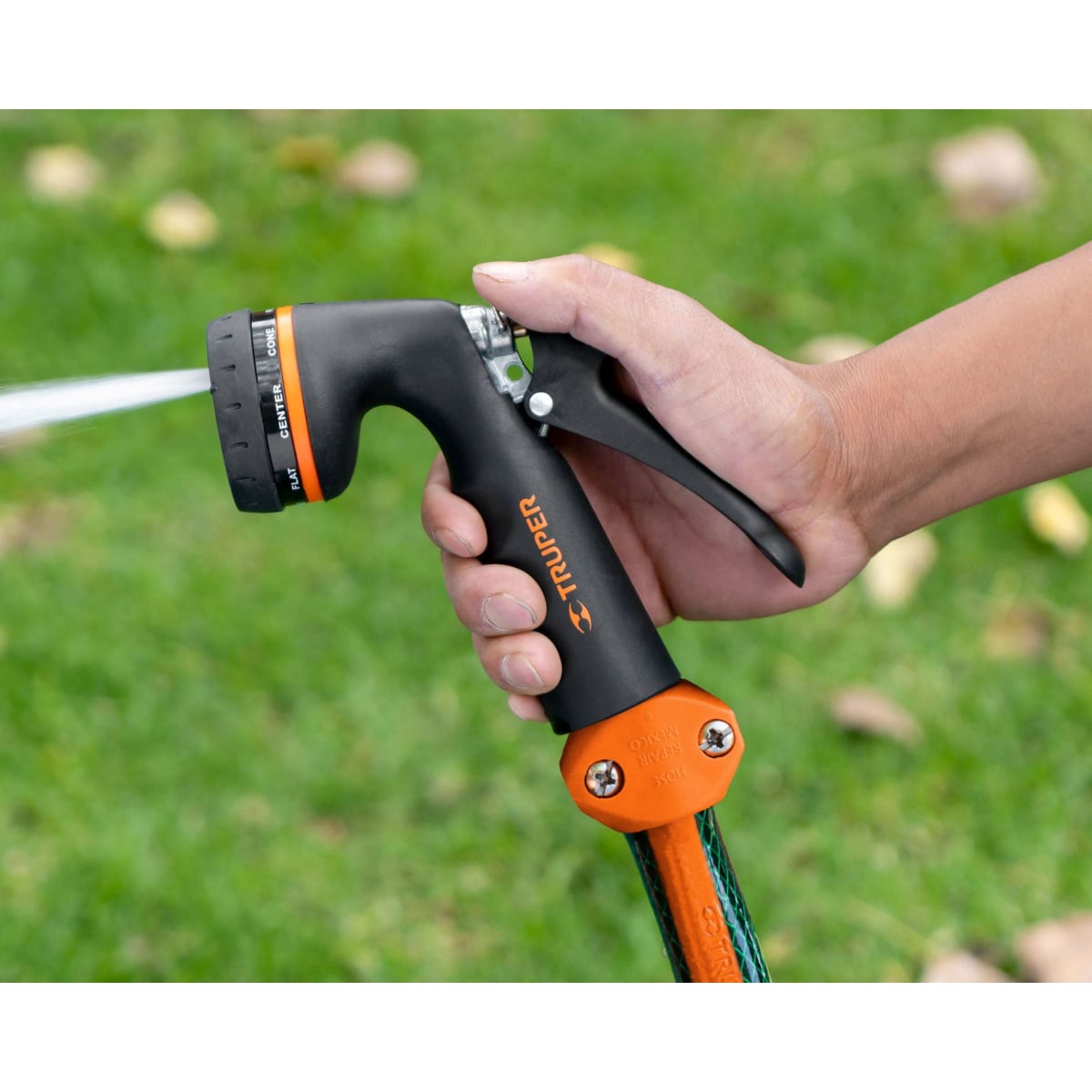 Combo manguera de riego 20m, Pistola de riego y Caño Jardín - TRUPER2