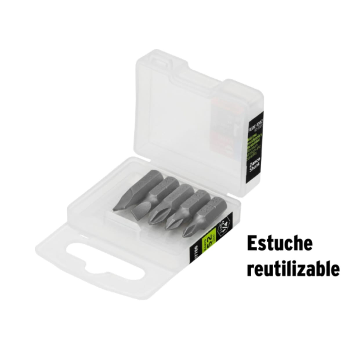 Juego  puntas para destornillador 5 Pzas cruz y planas  1