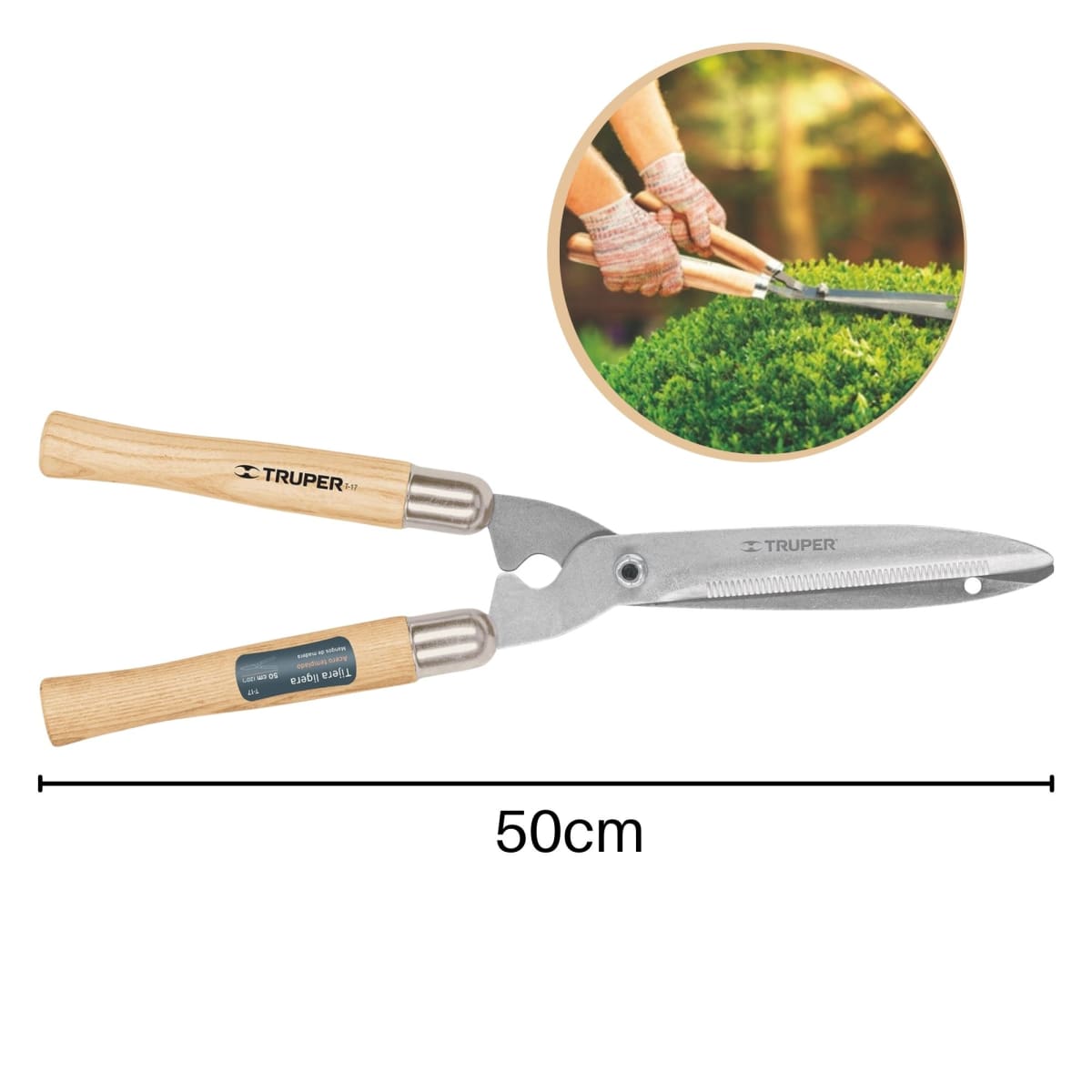 Tijera para poda 50 cm Mango Madera - TRUPER2