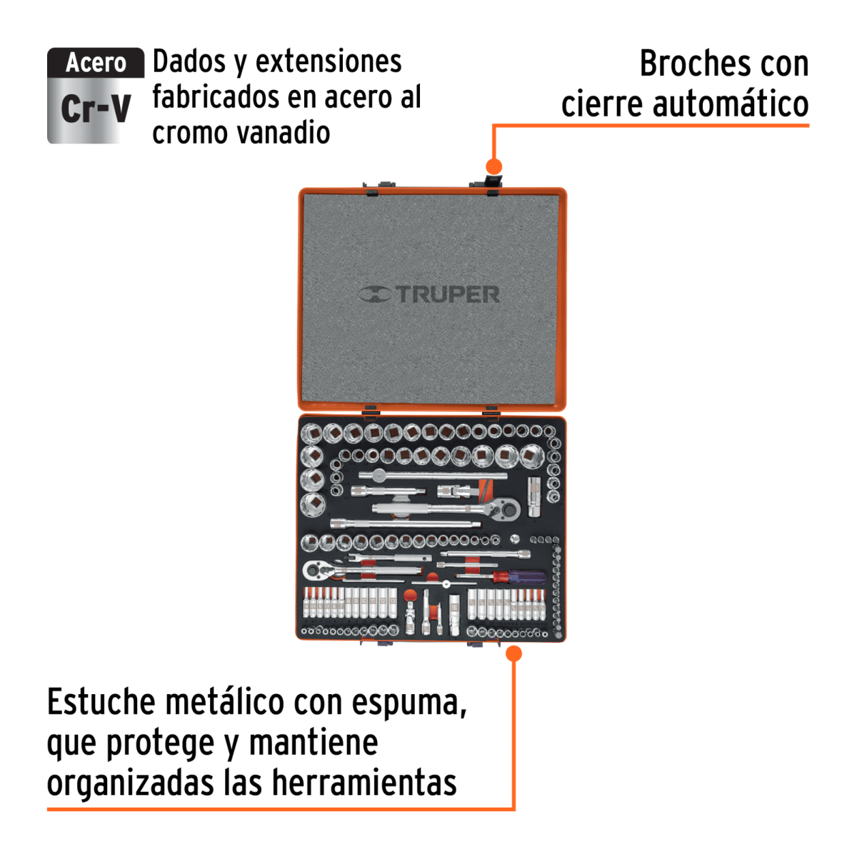 Juego 135 herramientas 1/4