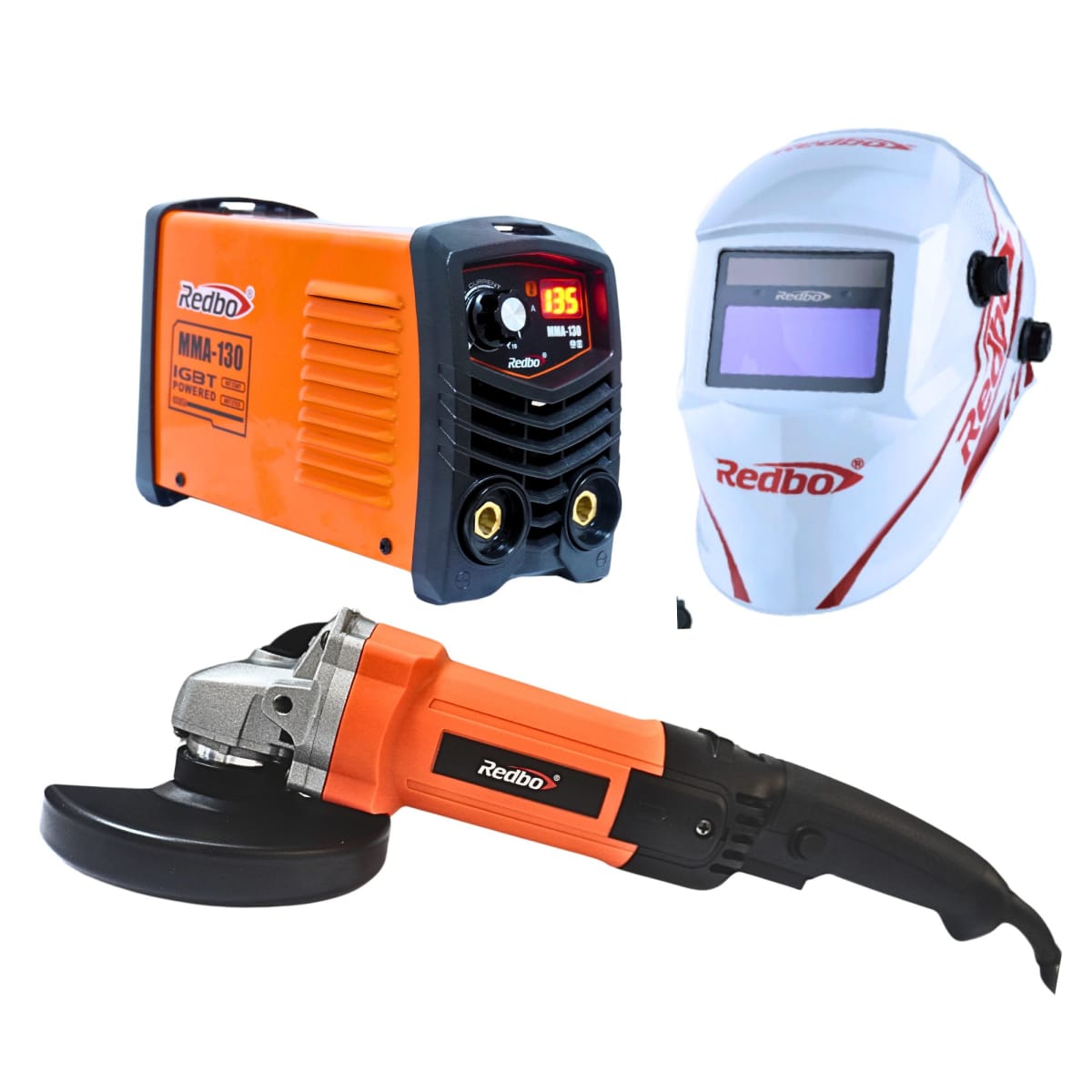 Soldadora MM130 + Amoladora 1100W + Careta Bluesky242