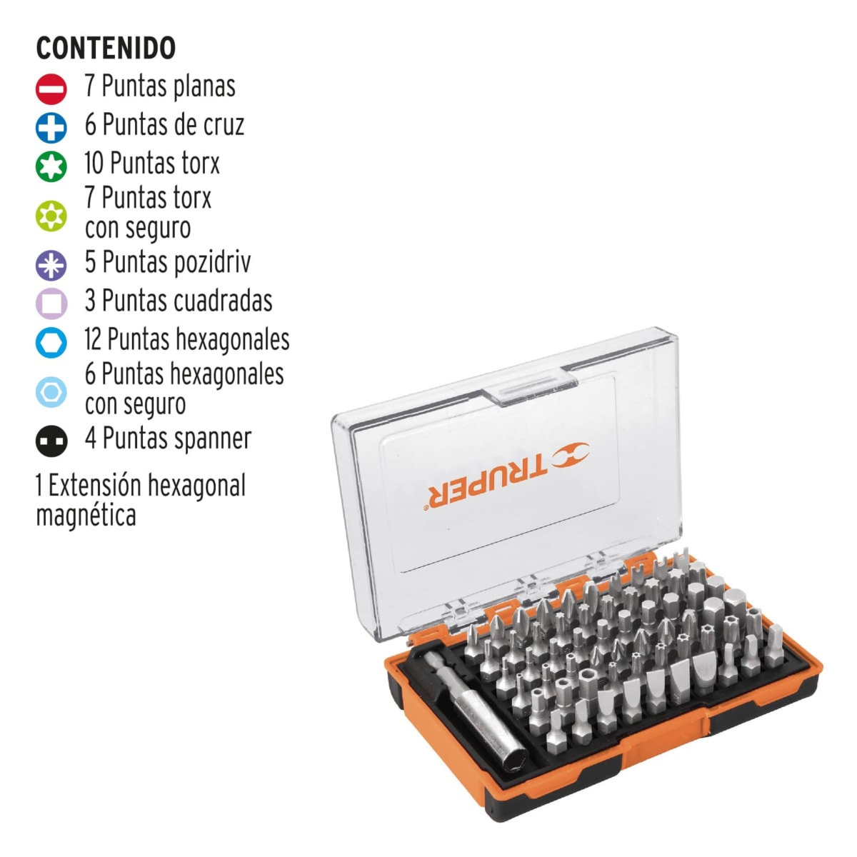 Juego de puntas mixtas 61 piezas 1