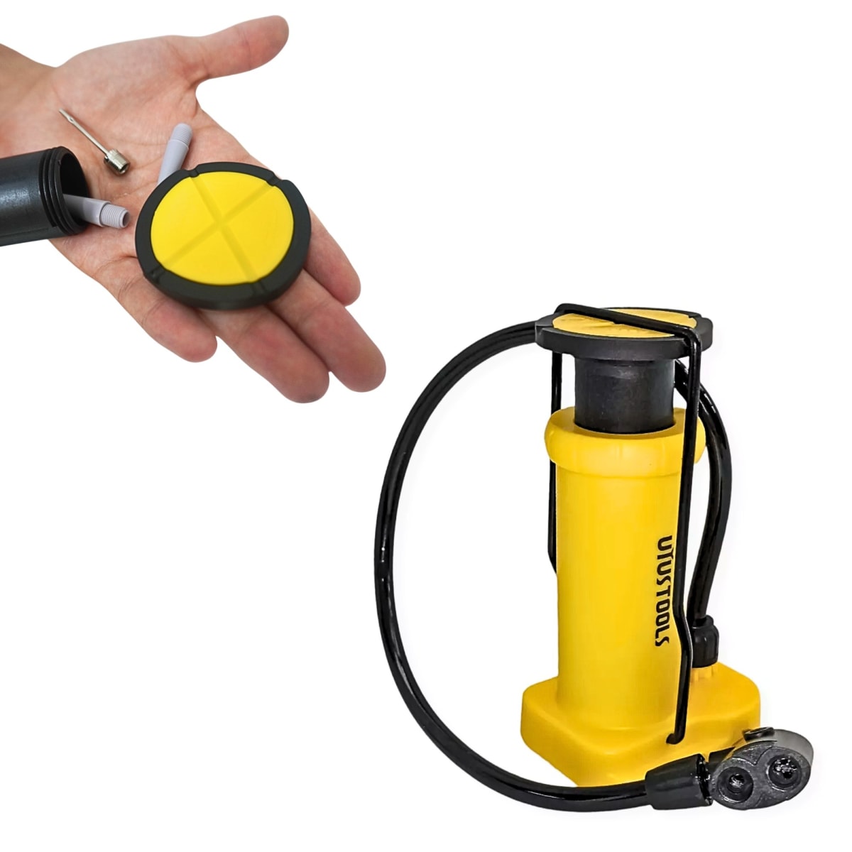 Inflador pedal para pelotas, bicicletas 100 PSI - UYUSTOOLS2