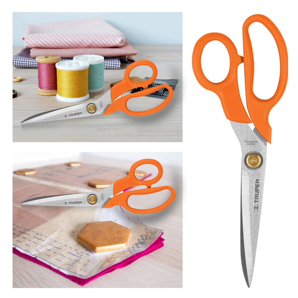 Tijera para costura 9.5Pulg acero inoxidable Truper2