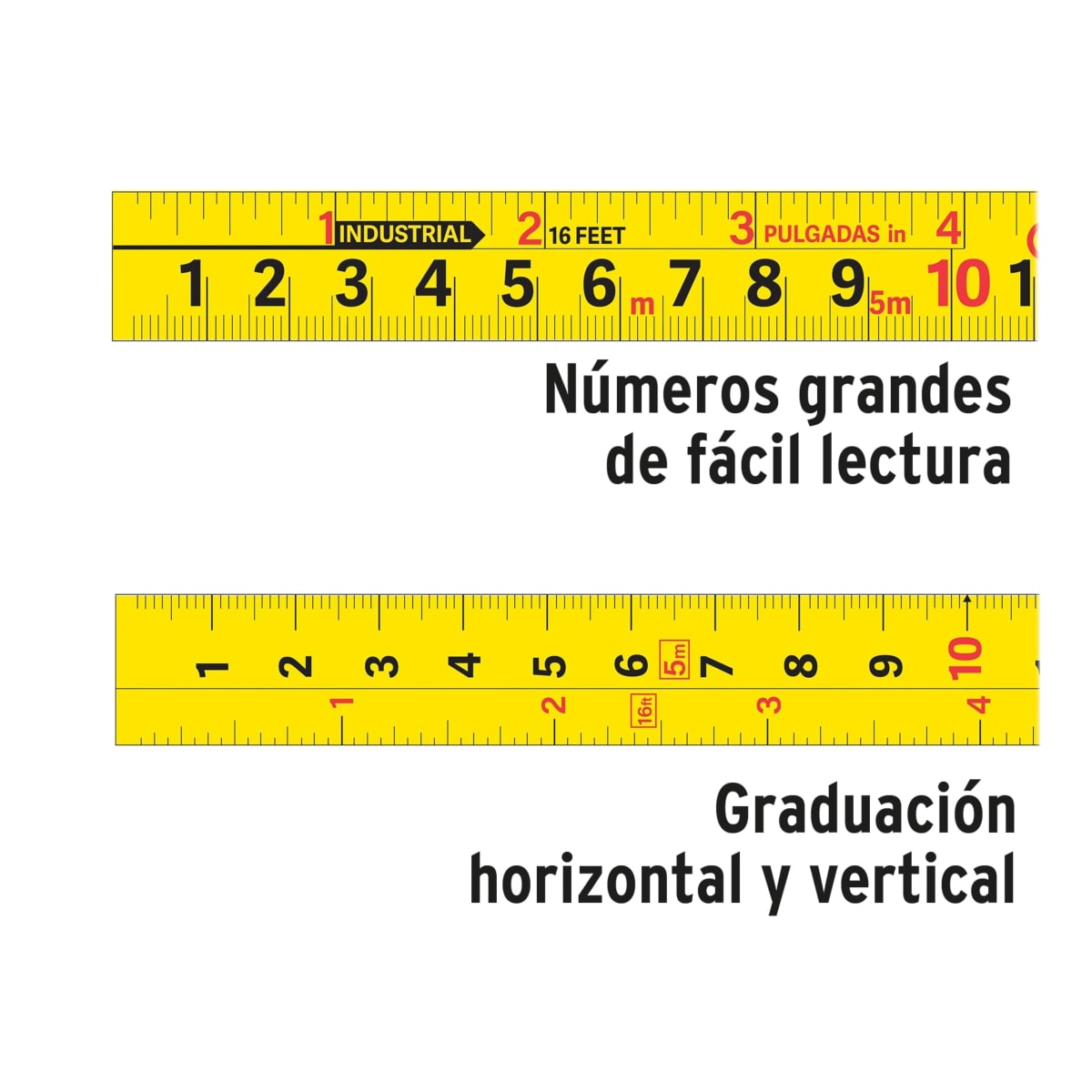 Wincha cinta métrica Gripper 8 metros contra impactos, Truper2