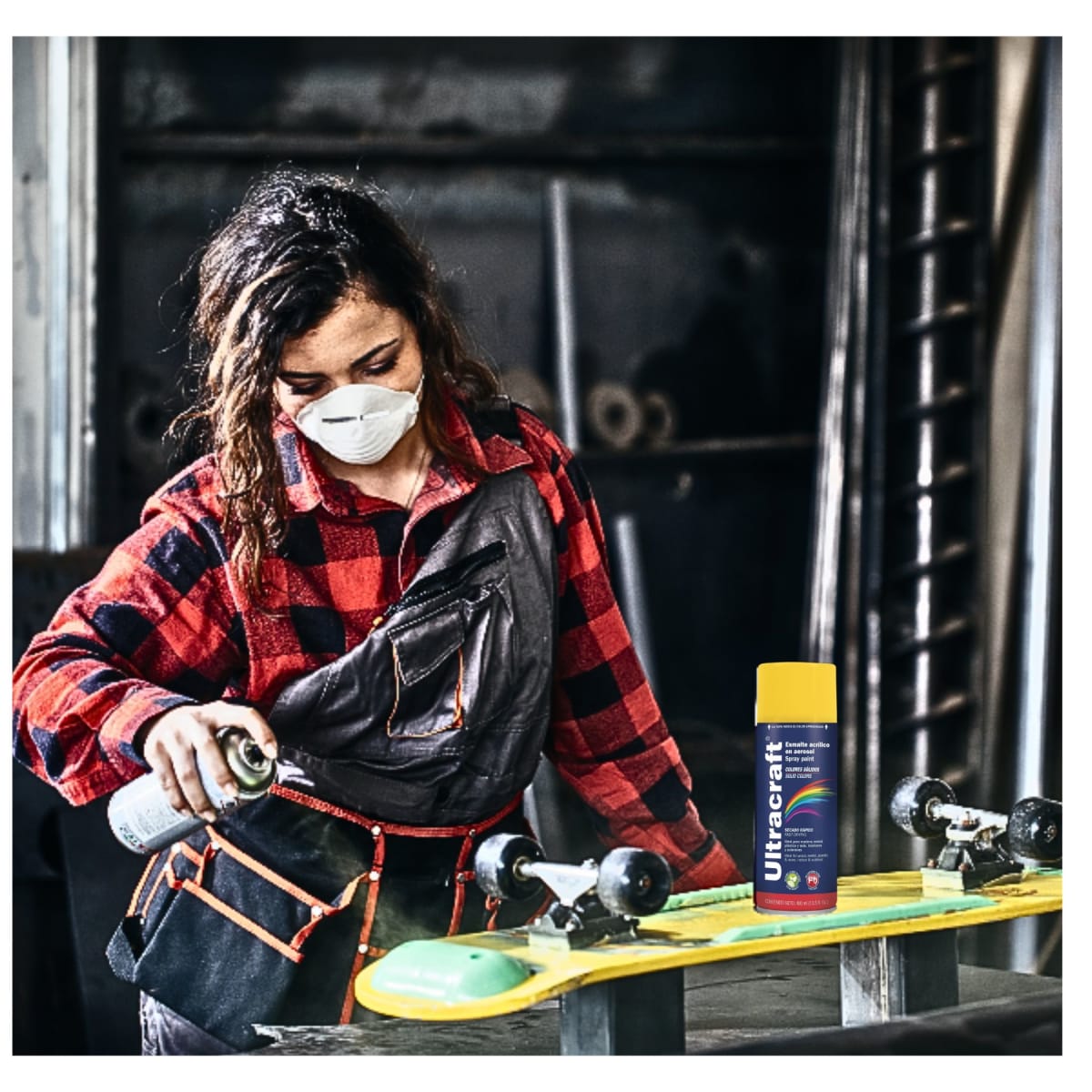 Pintura spray color amarillo CAT ULTRACRAF TRUPER2