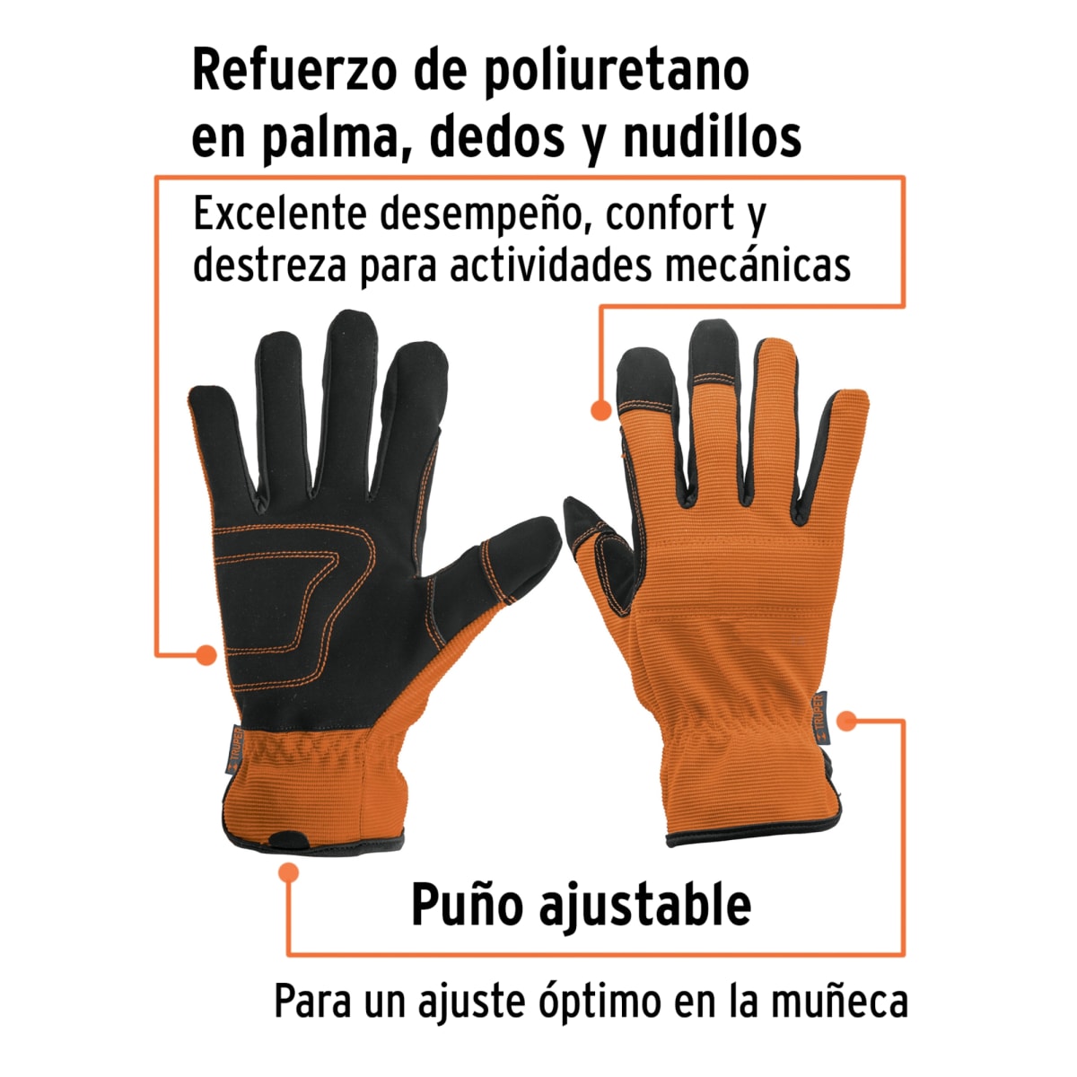 Guantes para mecanico reforzada UNITALLA Truper2