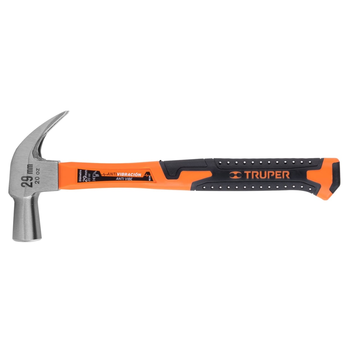 Martillo carpintero cabeza cónica 29 mm, mango fibra vidri - Truper2