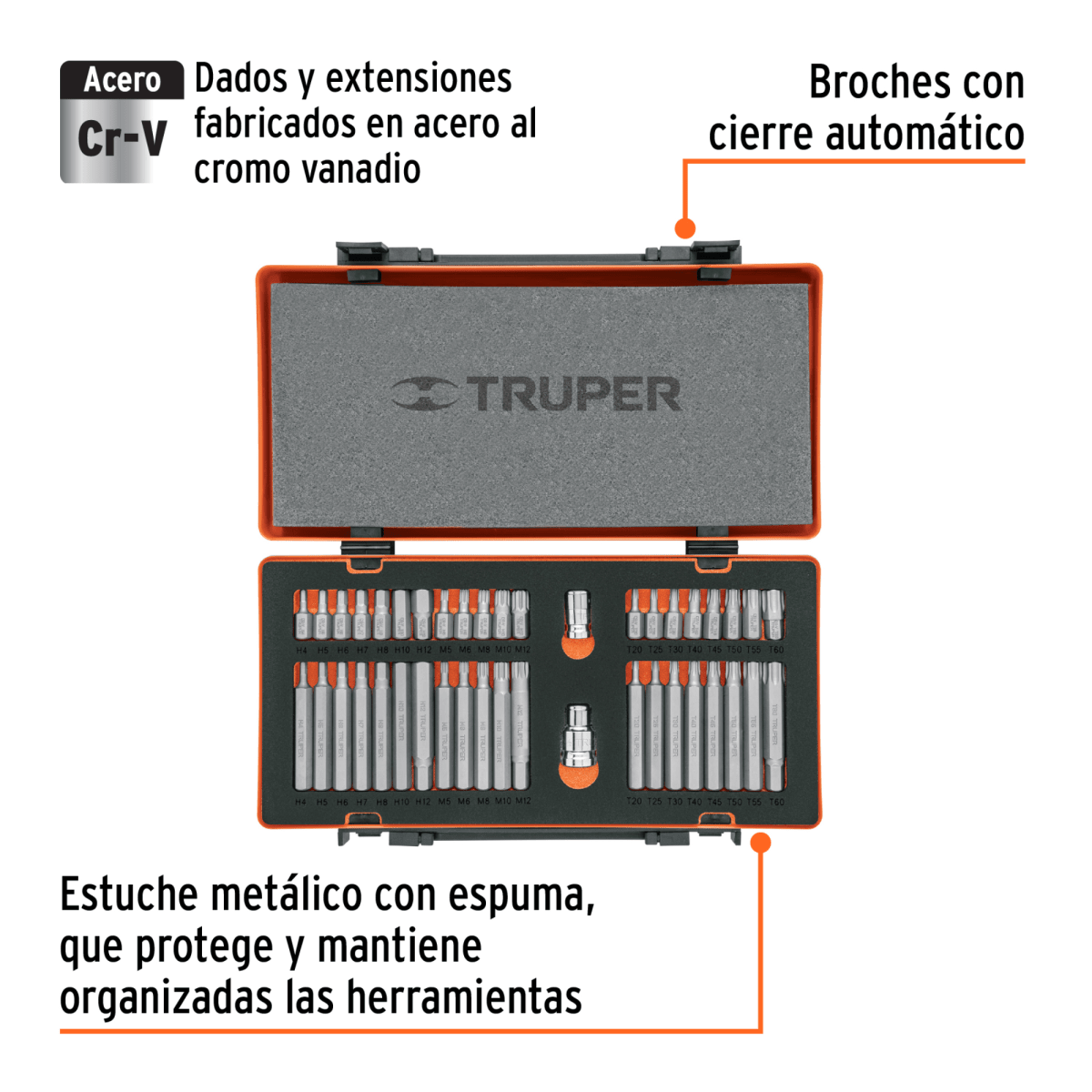 Juego 42 puntas 1/2