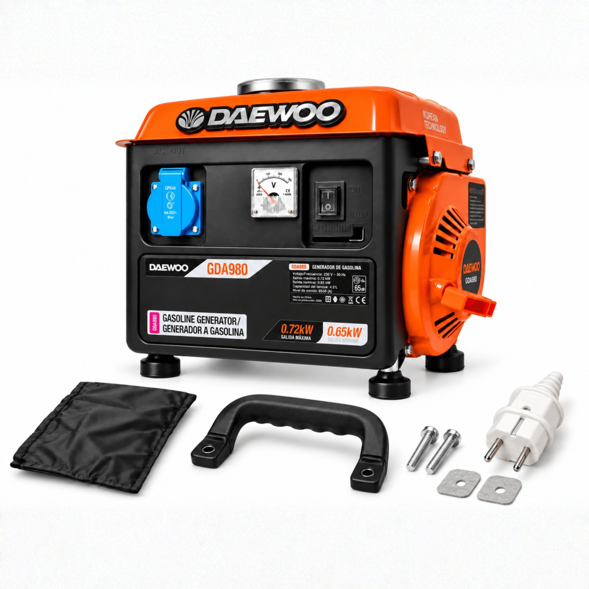 Daewoo Generador Eléctrico A Gasolina GDA9802
