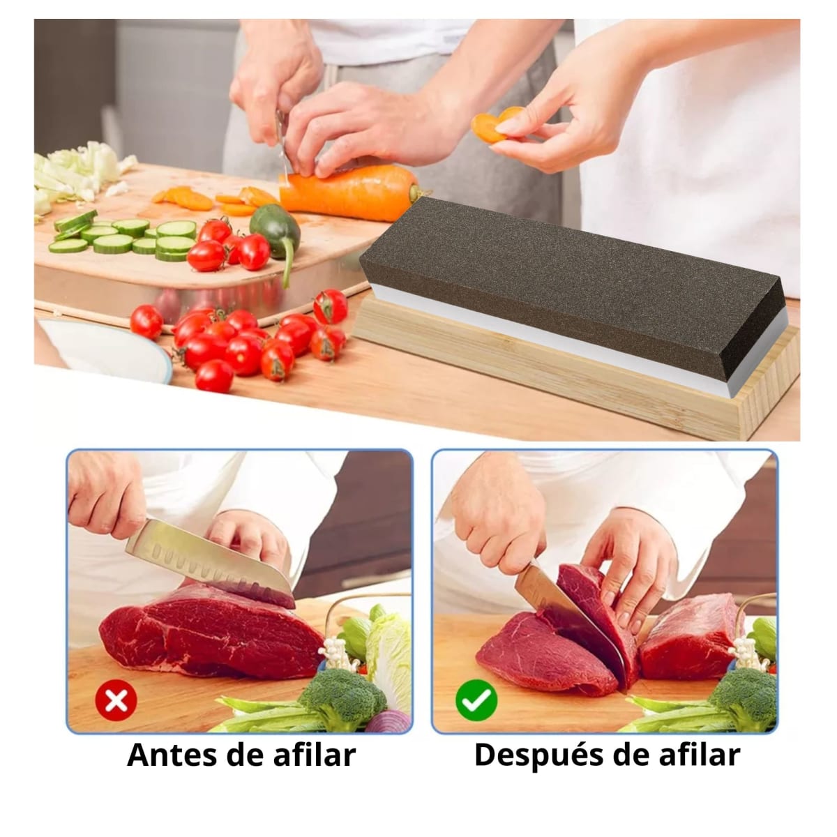 Afilador de cuchillo tijera Piedra de asentar- TRUPER2